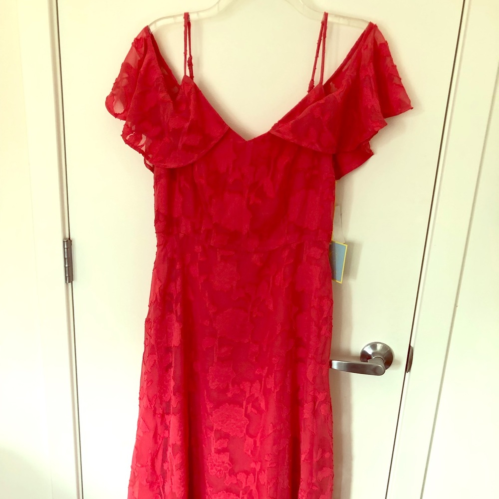 NWT CeCe Coral Cold Shoulder Dress - Size 6